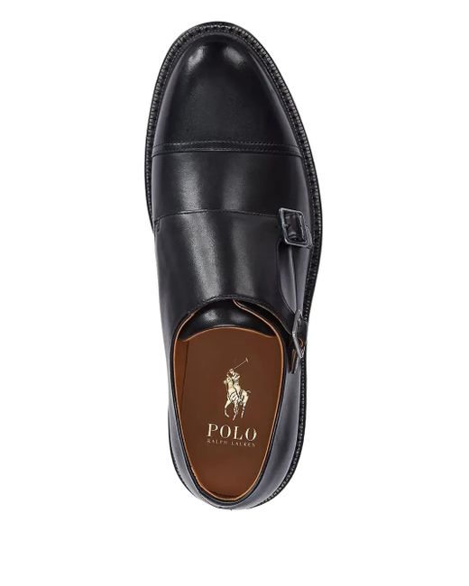 メンズ Polo Ralph Lauren Asher モンクストラップ シューズ Black