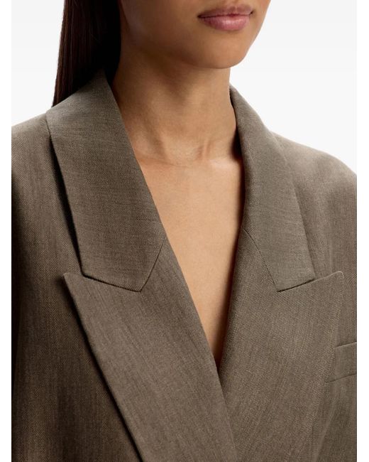 12 STOREEZ Black Belted Blazer