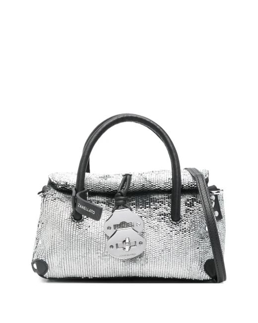 Zanellato Metallic Baby Dotta Tote Bag
