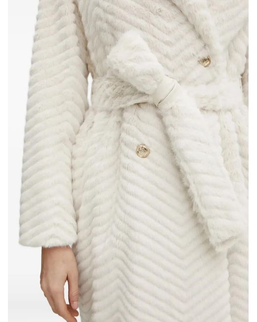 Abrigo Con Cinturón MARCIANO BY GUESS de color White