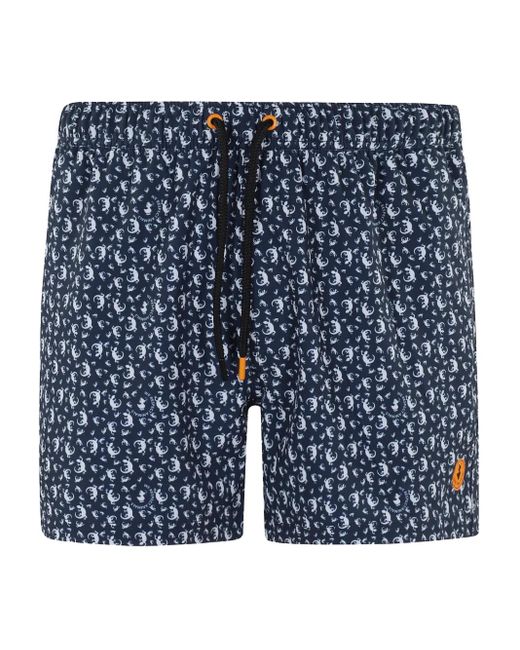 Save The Duck Blue Ademir Swim Shorts for men