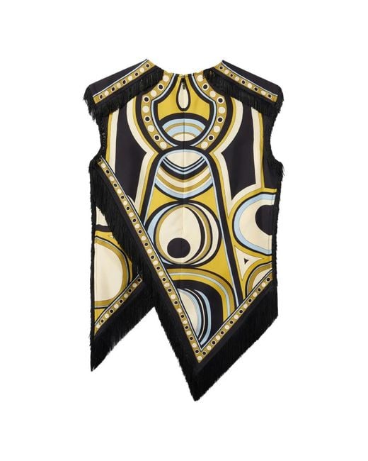 LaDoubleJ Black Scarf Top Silk