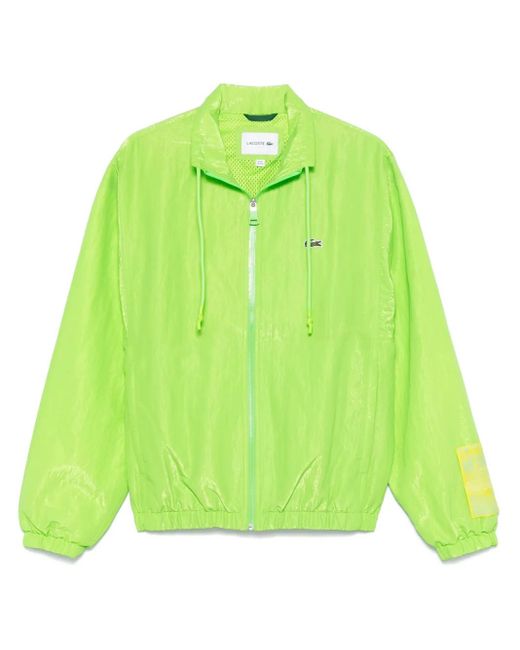 Lacoste Green Logo-Patch Jacket for men