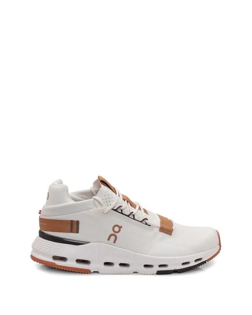 On Shoes White Cloudnova 2 Running Sneakers for men