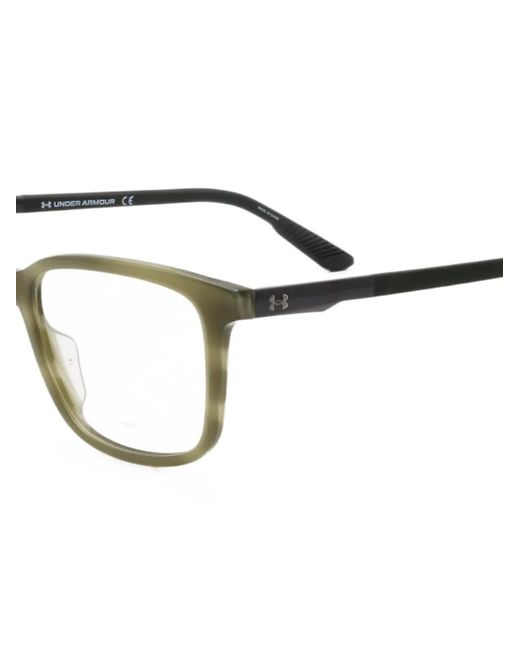Under Armour Green Rectangle-Frame Glasses for men