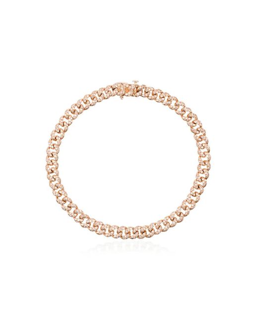 SHAY Metallic 18K Rose Diamond-Embellished 7.5 Inch Bracelet