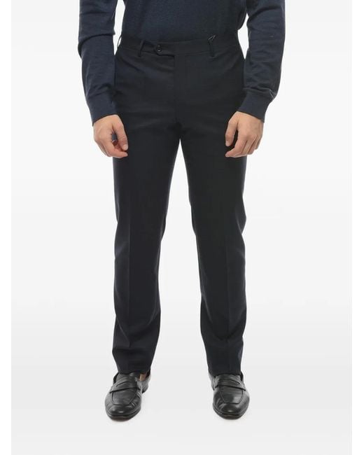 Corneliani Black Academy Pleated Trousers for men