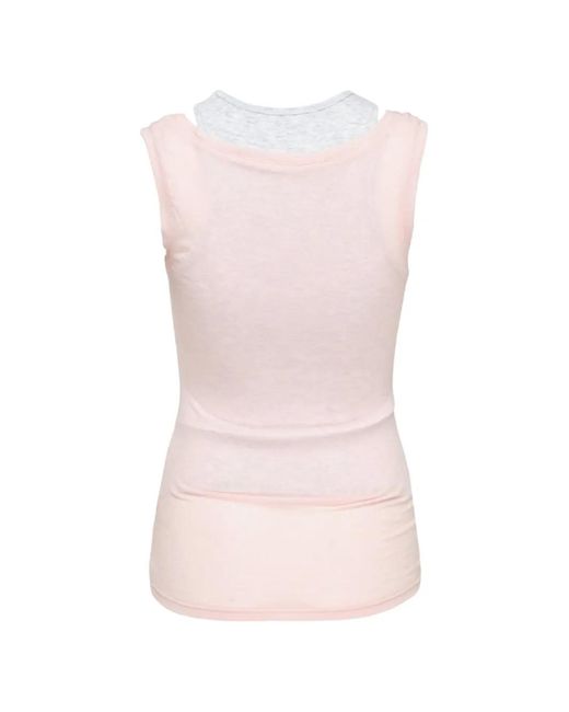 GLOWNY Pink Layered Top