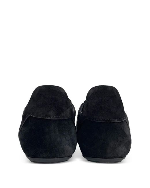 Rick Owens Blue Lace-Up Panelled Sneakers