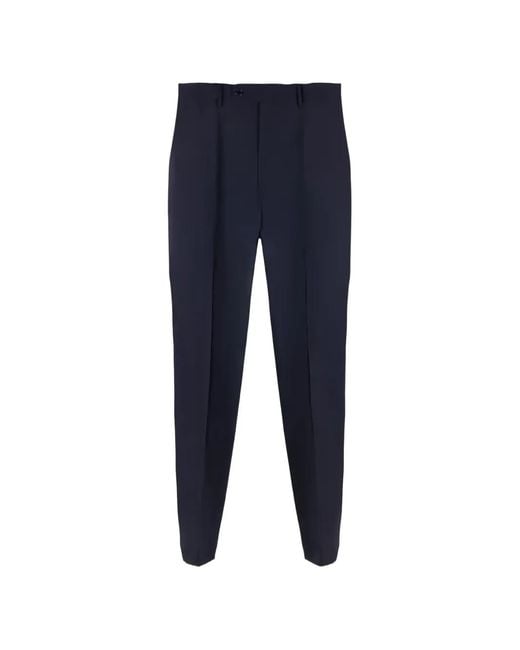 Slowear Blue Button-Fastening Trousers for men