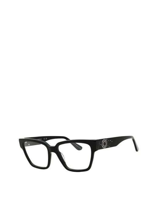 Karl Lagerfeld Black Lunettes De Vue À Monture Rectangulaire