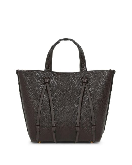 Etro Black Mini Leather Tote Bag