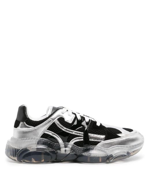 Moschino Black Panelled Chunky Sneakers for men