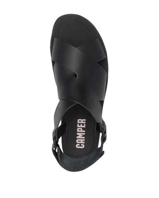 Camper Black Oruga Up Sandals