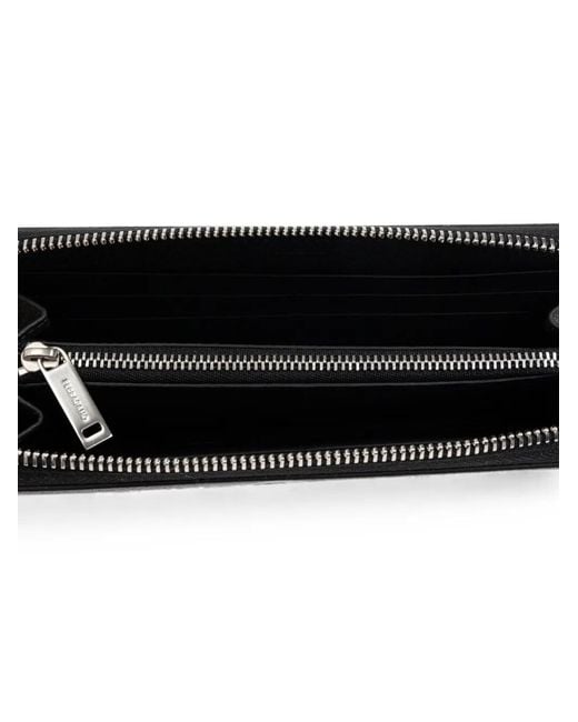 Ferragamo Gray Monogram Zip-Around Wallet for men