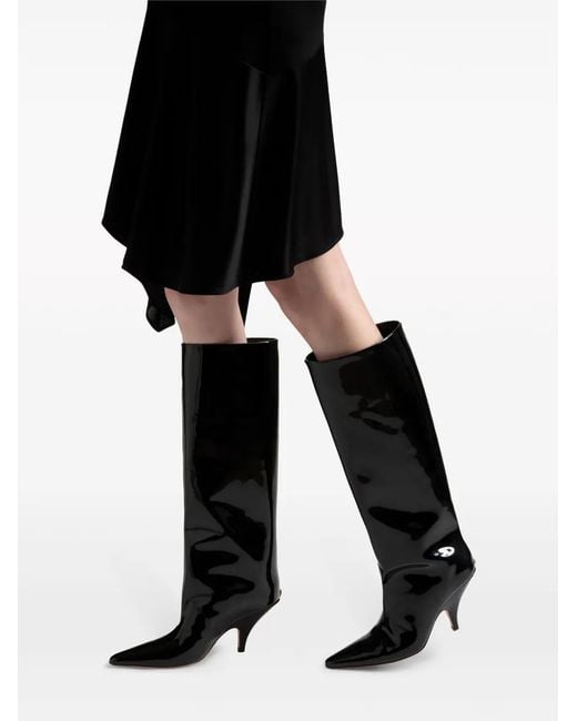 Bally Black Kika 85Mm Knee-High Boots