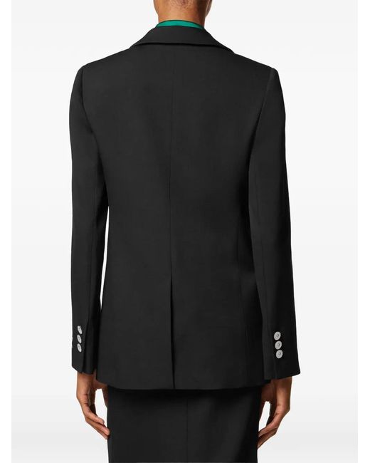 Versace Black Buttoned Blazer