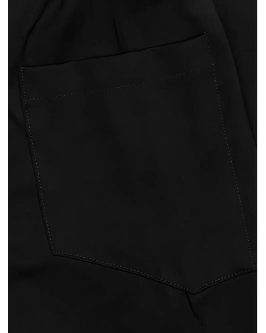 Rhude Black Contrasting Trim Track Trousers for men