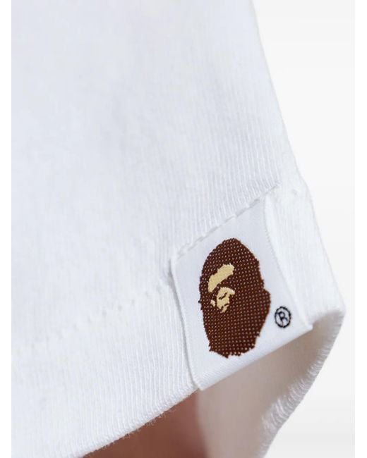 メンズ A Bathing Ape グラフィック Tシャツ White