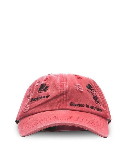 JUNGLES Distressed Embroidered Cap for men
