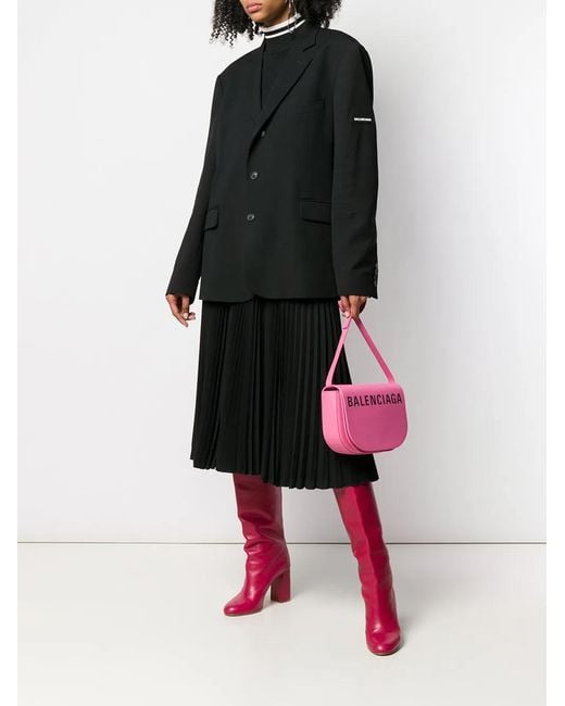 Balenciaga Black Washed Button-Front Jacket