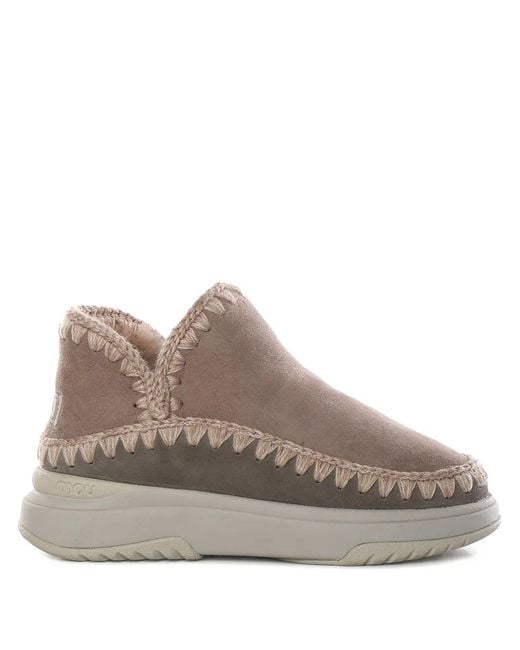Mou Brown Double-Face Boots