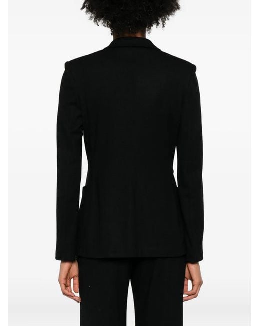 Harris Wharf London Black Double-Breasted Blazer