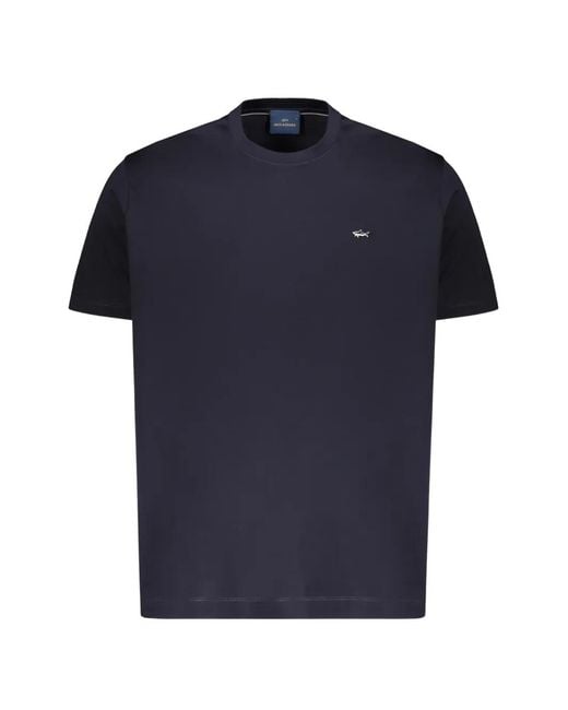 Paul & Shark Blue T-Shirt Blu-Rutenio for men