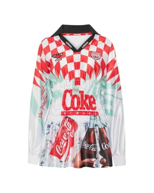Adidas Red X Coca-Cola Mash Up Smocked Jersey