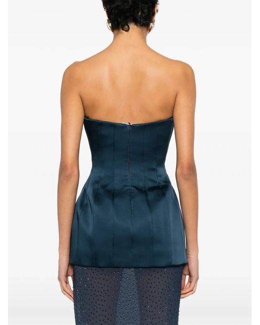 Rebecca Vallance Blue Panelled Top