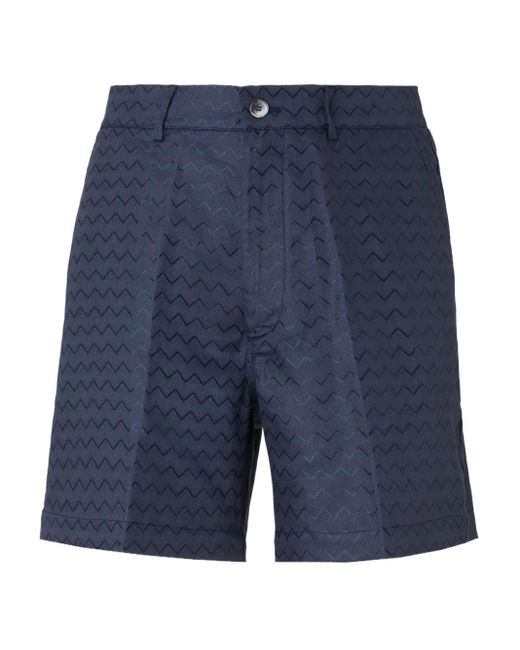 Pantalones Cortos Con Motivo Chevron Missoni de hombre de color Blue