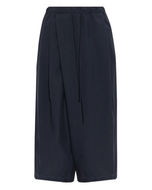 Marni ドローストリング クロップドパンツ Blue