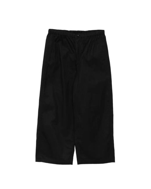 JNBY Black Elastic Waist Wide-Leg Trousers