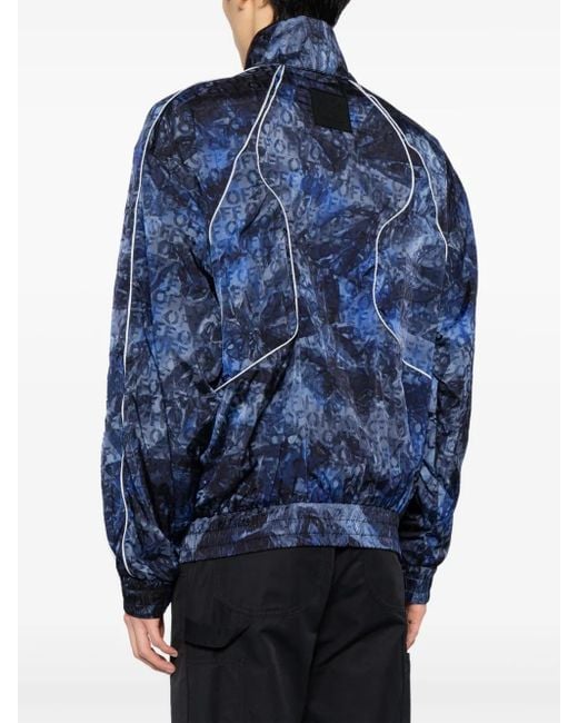 Off-White c/o Virgil Abloh Blue Off- Polyamide Jacket for men