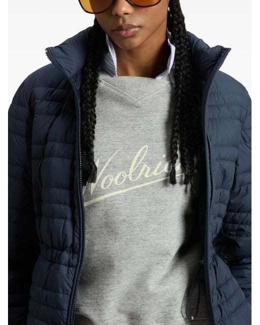 Plumífero Con Botones Woolrich de color Blue