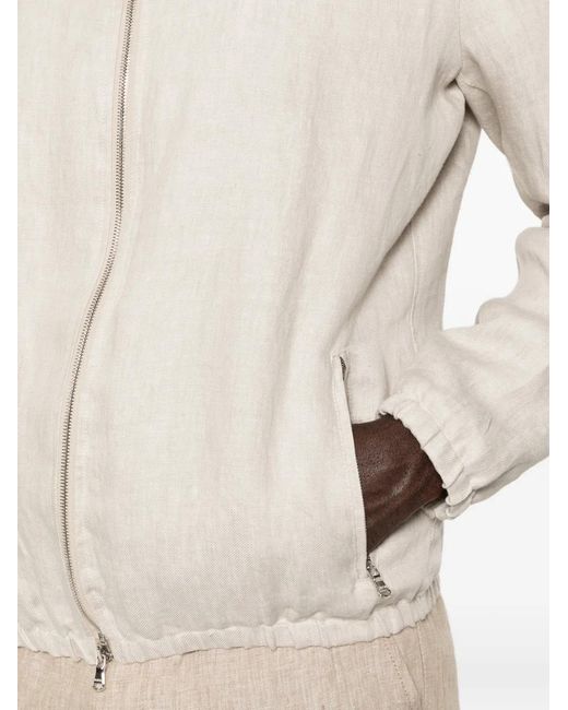 Barba Napoli White Linem Jacket for men