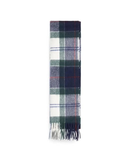 Barbour Blue Schal Mit Schottenkaromuster