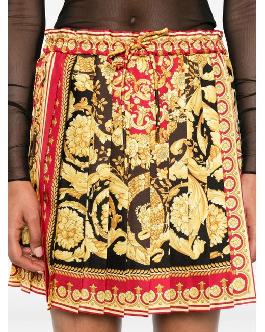 Versace Barokke Print Mini -rok in het Multicolor