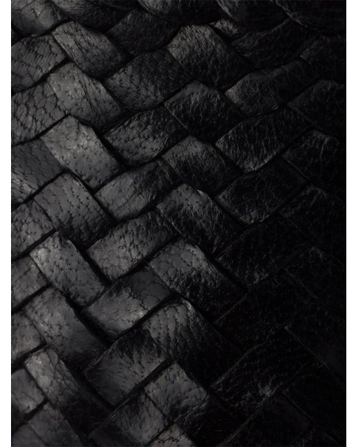 Prada Black Woven Ballet Flats