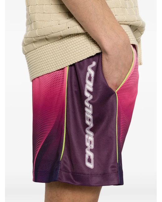 Casablanca Multicolor Gradient Football Shorts for men