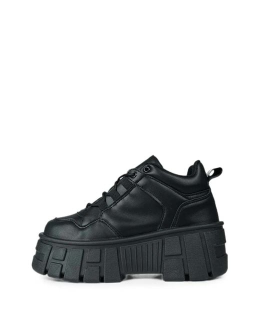 Altercore Black Nissa Chunky-Sole Sneakers