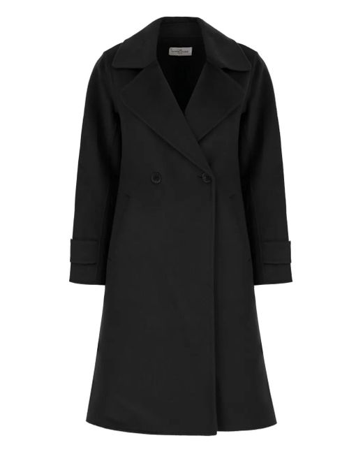 The Dynamis Studio Black Double-Breasted Wool Coat