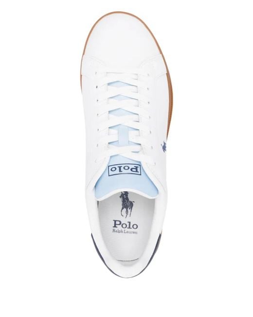 Polo Ralph Lauren White Heritage Court Ii Sneakers for men