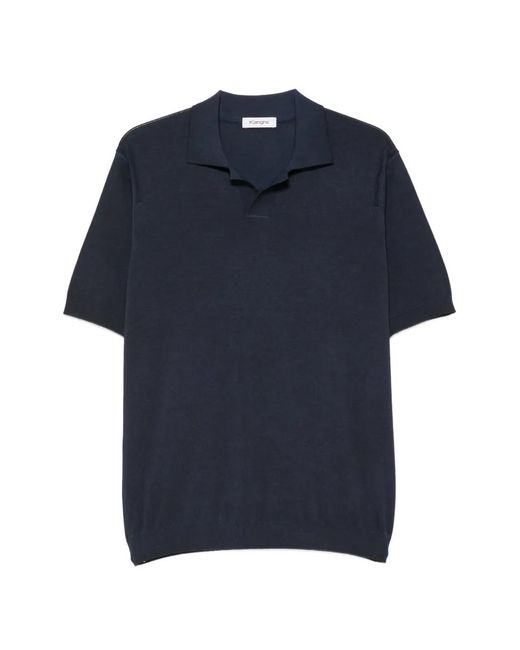 Kangra Blue Short-Sleeve Polo Shirt for men