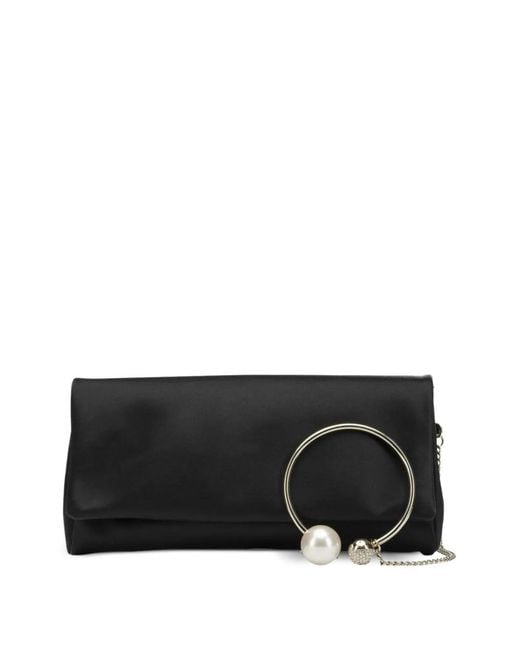 Jimmy Choo Black Xandra Clutch Bag