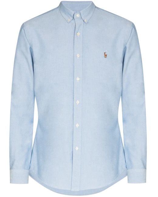 Polo Ralph Lauren Blue Cotton Relaxed-Fit Shirt for men
