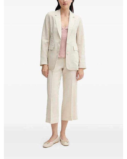 Benetton Natural Button Trousers