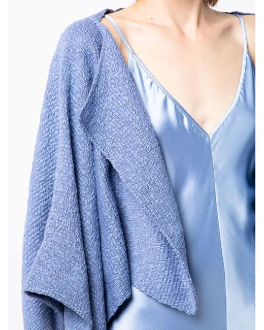 Voz Blue Cropped Bolero Jacket