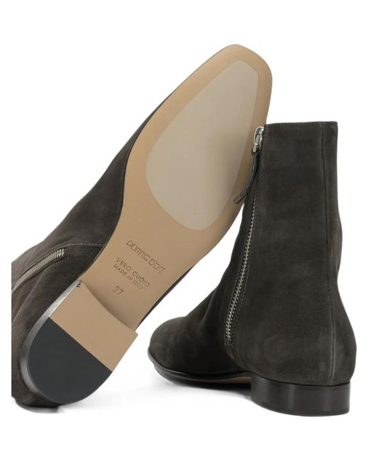 Pomme D ́Or Black Suede Ankle Boots