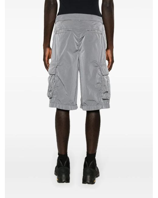 Givenchy Gray 4G-Embroidered Cargo Shorts for men